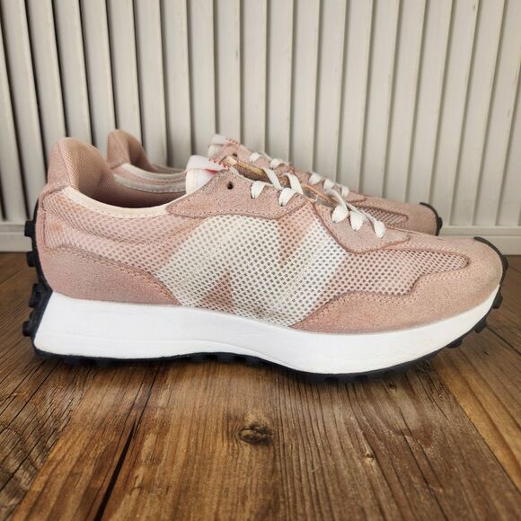 New Balance Pink and White Athletic Shoes - Picture 1 of 9